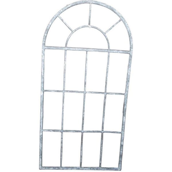 Deko-Impression Wanddekoobjekt Deko-Fenster Sprossenfenster Dekorahmen Bilderrahmen Eisen grau 87cm (1 St)