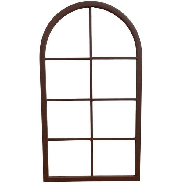 Deko-Impression Wanddekoobjekt Fenster Sprossenfenster Bilderrahmen Wanddekoration Eisen rostfarben (1 St)