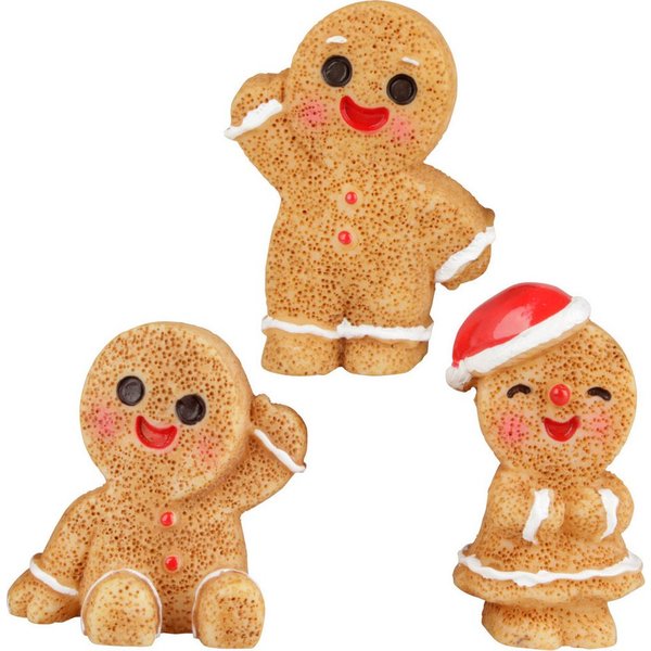 Dekofigur Lebkuchenmänner "Cookie", 3 Stück