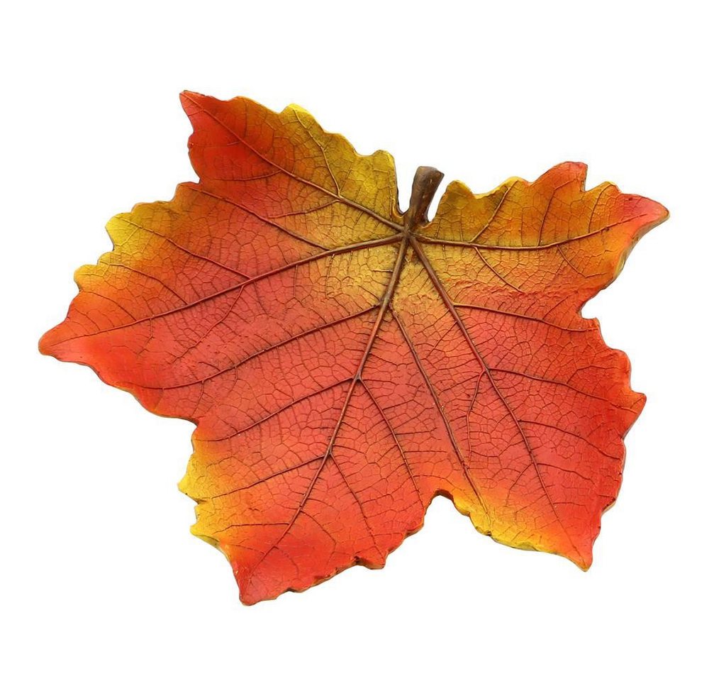 Dekohelden24 Dekoschale Herbstblatt - Herbstschale - Dekoschale in Blattform als 2 Schalen – Bild 2 von 4