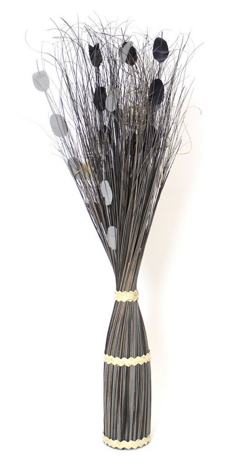 Kunstzweig Dekobündel "Anthrazit" grau + schwarz, ca. 100 cm hoch, Naturdeko, Dekoleidenschaft, Höhe 100 cm, Dekozweige, Kunstblumen, Trockenblumen, Gräserbünde – Bild 3 von 5