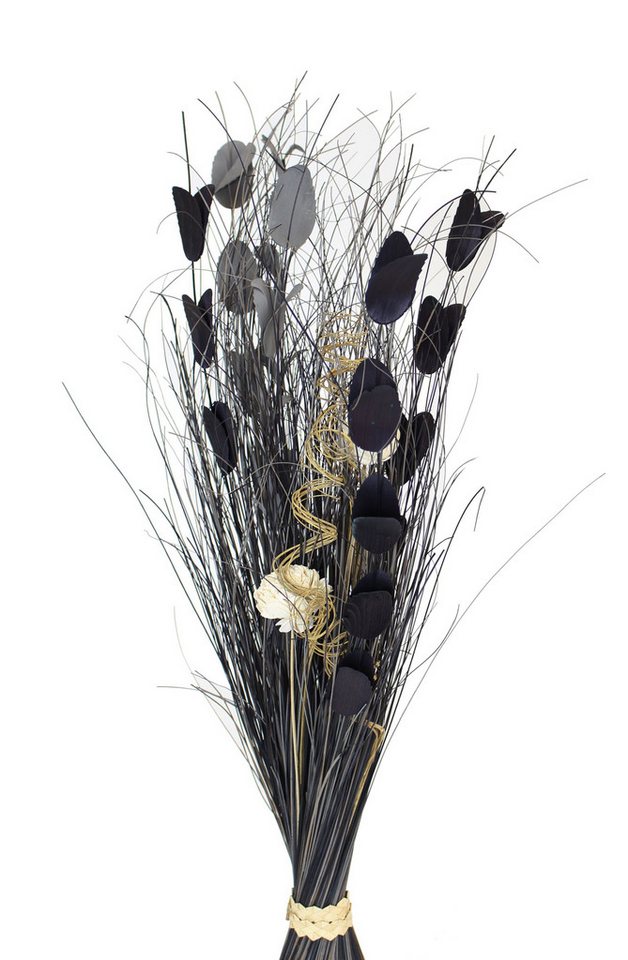 Kunstzweig Dekobündel "Anthrazit" grau + schwarz, ca. 100 cm hoch, Naturdeko, Dekoleidenschaft, Höhe 100 cm, Dekozweige, Kunstblumen, Trockenblumen, Gräserbünde – Bild 4 von 5