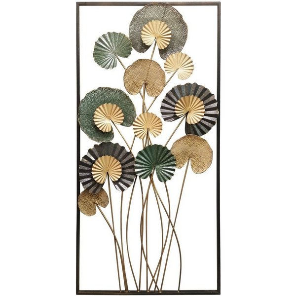 Dekoleidenschaft Metallbild 3D Wandbild "Blätter" oder "Gingko" aus Metall, verschiedene Modelle, Blätter, Wanddeko, Wandschmuck, Bild für Wohnzimmer, Flur, Sch