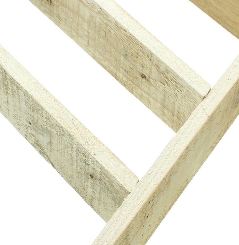 Dekoleidenschaft Standregal Dekotanne "Rustikal" aus recyceltem Holz, Pyramide mit 4 Ebenen, 78 cm, hoch, Regal für Wohnzimmer, Küche & Bad, Weihnachtsbaum Alte – Bild 4 von 5