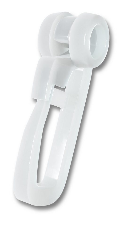 dekondo Gardinenröllchen Gardinengleiter, Faltenlege-Rollring, 8 mm Durchmesser, für Gardinenschienen, -leisten - oder Stangen mit Innenlauf, (100-St), mit vers – Bild 2 von 5