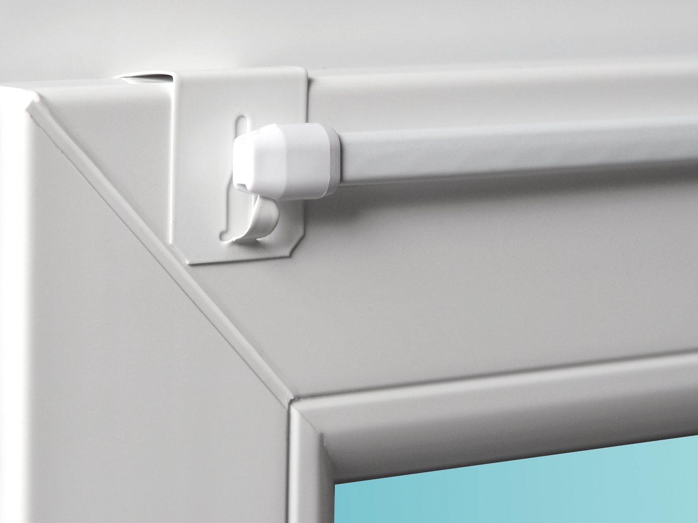 dekondo Gardinenstange "Florida", Vitragestange, Befestigung ohne Bohren oder Kleben, ausziehbar, inkl. Fensterhaken für einen Klemmbereich (Fensterdicke) von 1 – Bild 3 von 5