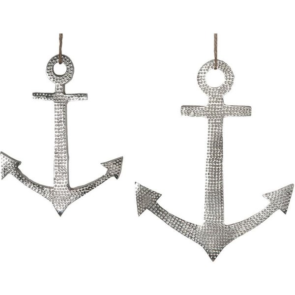 Dekoobjekt Großer Deko-Anker, silber.