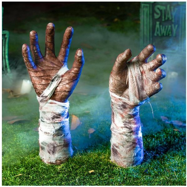 JOYIN Dekoobjekt JOYIN Halloween Zombie Arme Rasenpfähle, Friedhof Deko, Outdoor