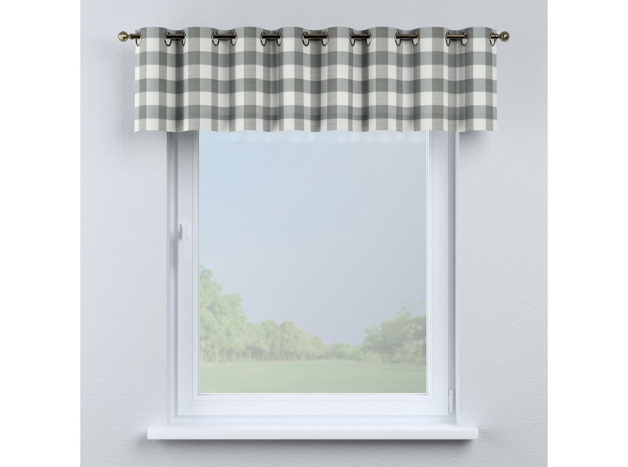 Dekoria Vorhang mit Ösen 130 x 40 cm, Quadro – Bild 2 von 3