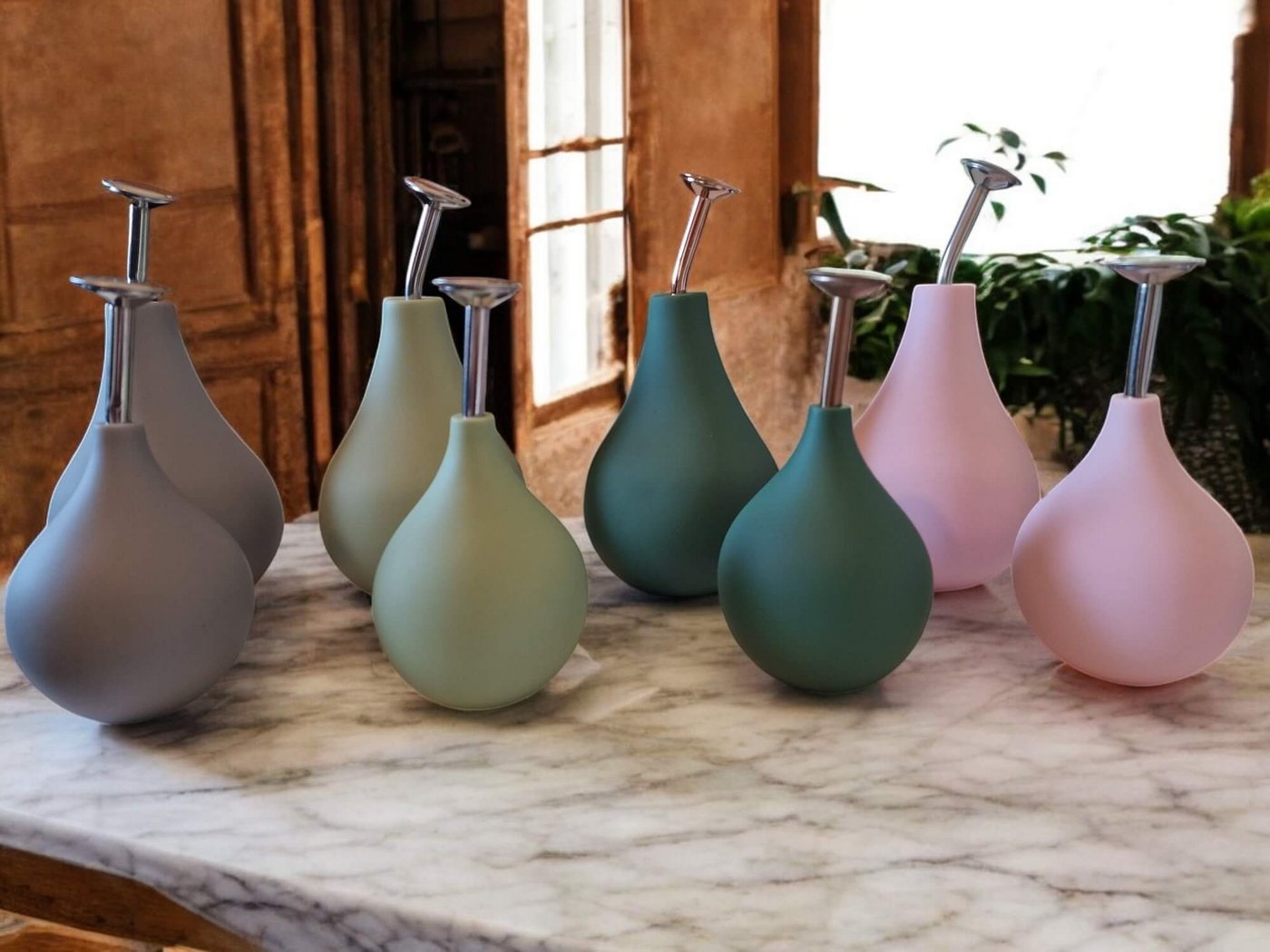 Dekowunder Gießkanne KLEIN GRAU Pflanzen Sprüher 240 ml – Zerstäuber für Blumen & Pflanzen – Bild 3 von 5