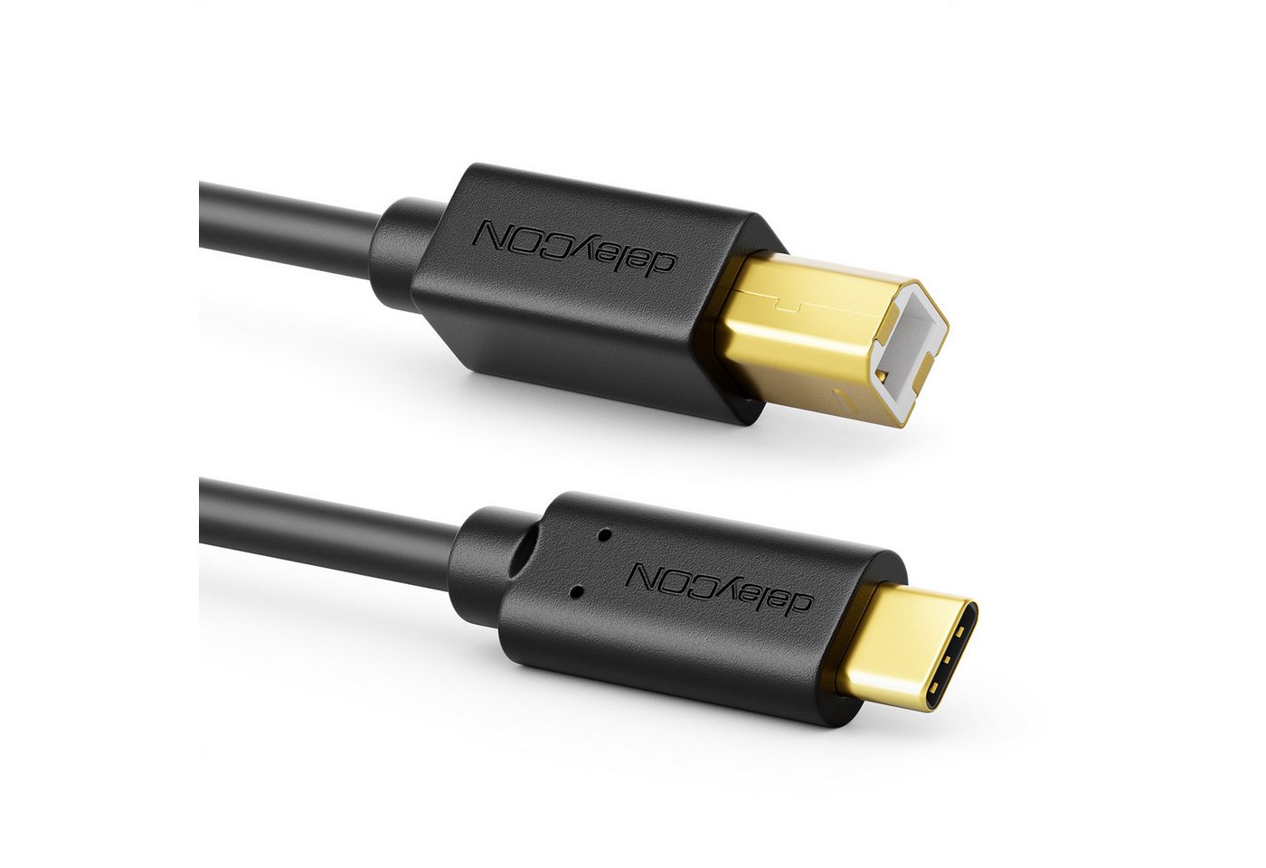 deleyCON deleyCON 1m USB C Kabel Datenkabel USB 2.0 USB-B zu USB-C Computer Tintenstrahldrucker – Bild 2 von 5