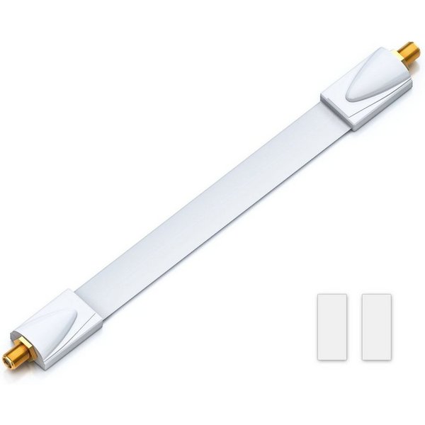 deleyCON deleyCON 1x Fensterdurchführung SAT Kabel 17cm flexibel / 26cm Länge SAT-Kabel