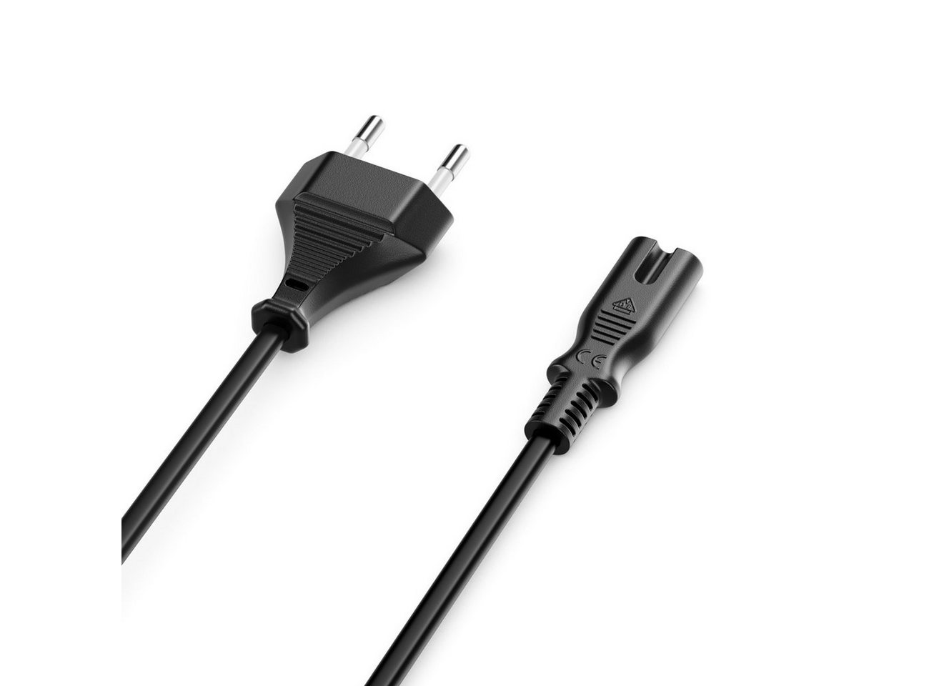 deleyCON deleyCON 3m Netzkabel Stromkabel Eurostecker - C7 Buchse Stromkabel – Bild 2 von 5