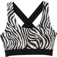 DELICATELOVE Damen Top SHARIVA CLASSIC ZEBRA, Größe XS in Schwarz