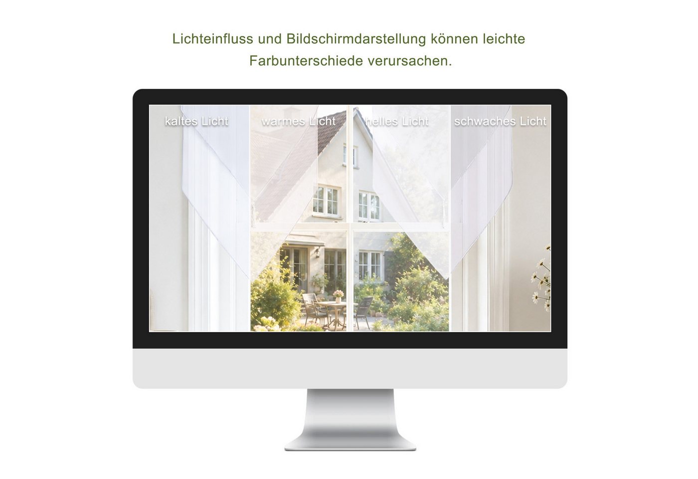 Delien Scheibengardine Lydia (2 St), Schlaufen, mit Quaste Panneaux – Bild 5 von 5