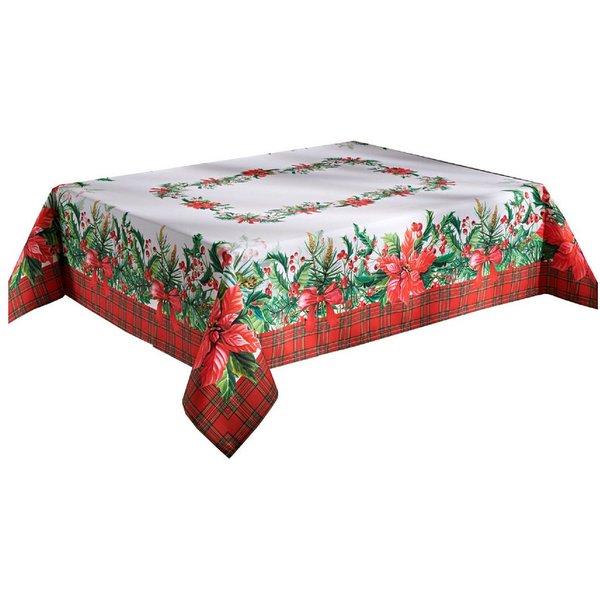 Delindo Lifestyle Mitteldecke Weihnachtssterne, Tischwäsche zu Weihnachten (1-tlg), mit Digitaldruck-Motiv