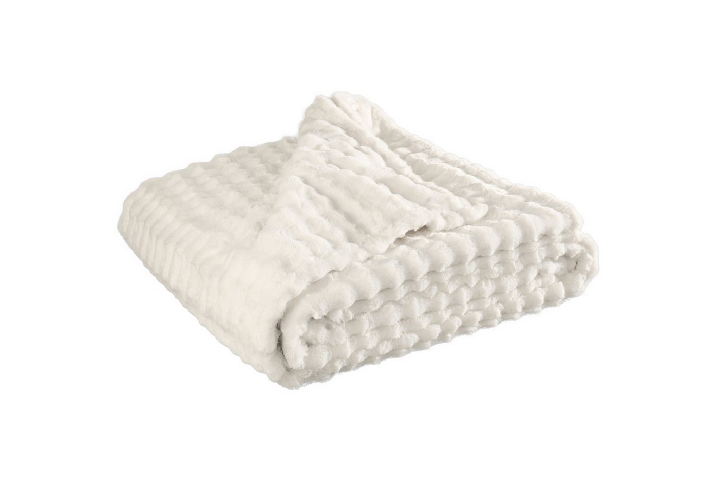 Wohndecke Nova, Kuscheldecke 150x200 cm fürs Wohnzimmer oder Sofa, Delindo Lifestyle, Webpelzdecke – Bild 3 von 5