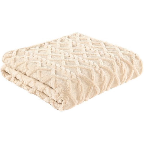 Wohndecke Siera, Kuscheldecke 150x200 cm fürs Wohnzimmer oder Sofa, Delindo Lifestyle
