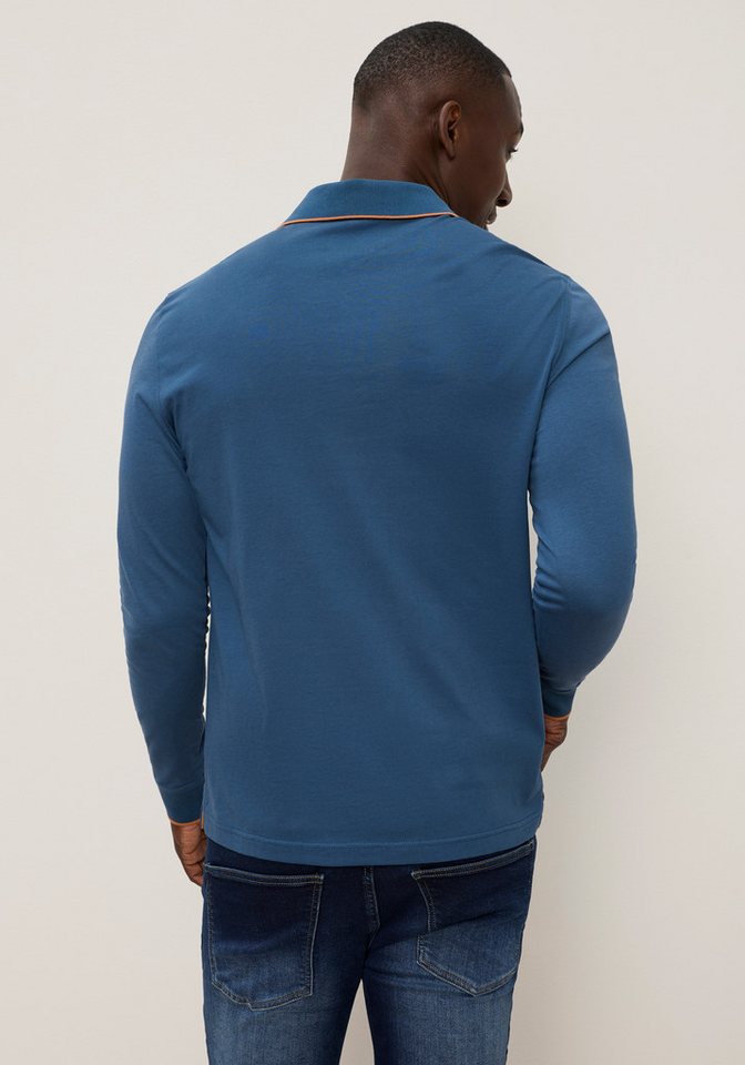 DELMAO Poloshirt Normal geschnittene Passform, mit Langarm – Bild 2 von 5