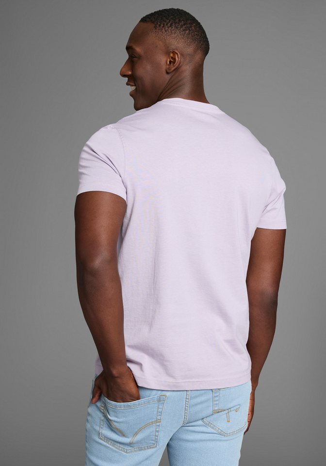 DELMAO Rundhalsshirt Kurzarm, Regular Fit, basic, aus 100% Baumwolle – Bild 2 von 5