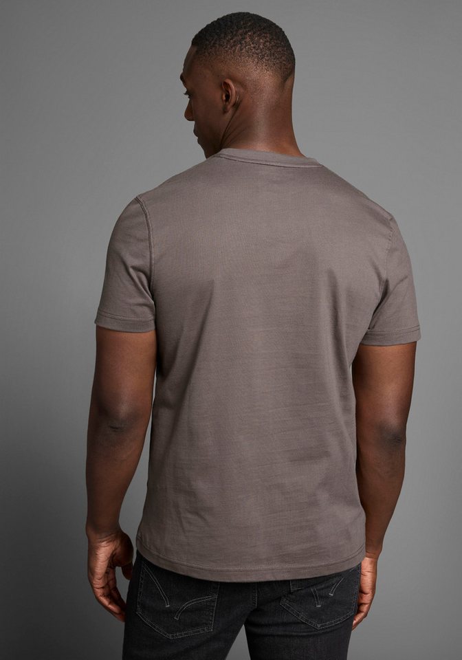 DELMAO Rundhalsshirt Kurzarm, mit coolem Print, Rundhalsausschnitt, aus 100% Baumwolle – Bild 2 von 5