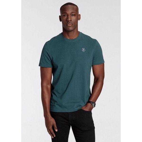 DELMAO Rundhalsshirt Kurzarm, Regular Fit, basic, aus 100% Baumwolle
