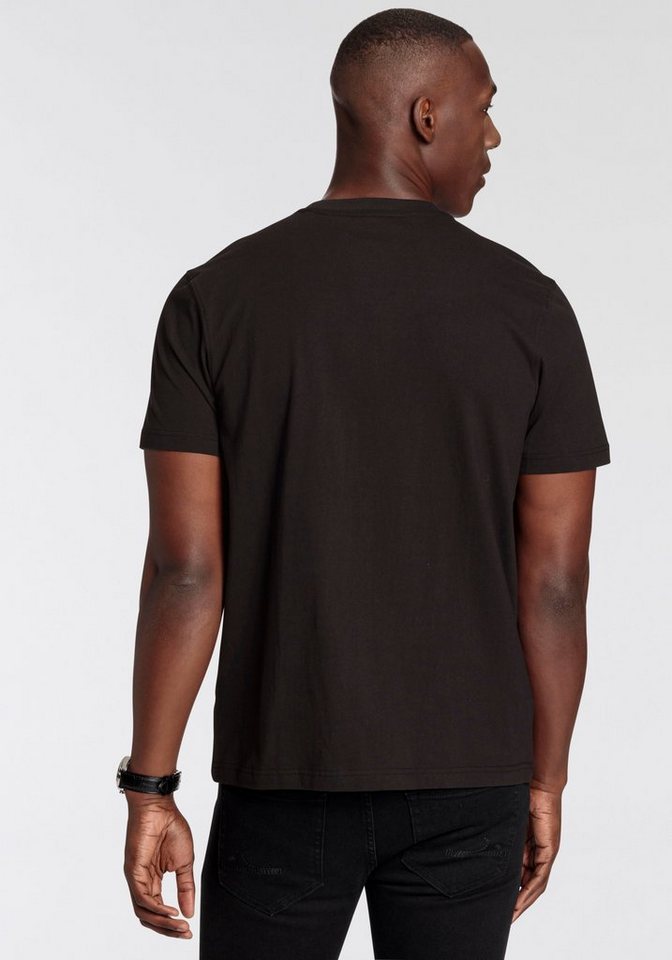 DELMAO Rundhalsshirt Kurzarm, mit coolem Print, Rundhalsausschnitt, aus 100% Baumwolle – Bild 3 von 5