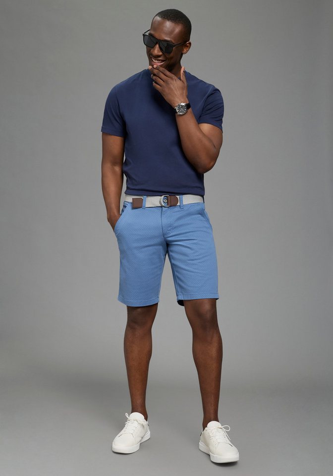 DELMAO Shorts kniefrei, gerades Bein, mit Eingrifftaschen und Gesäßtaschen – Bild 4 von 5