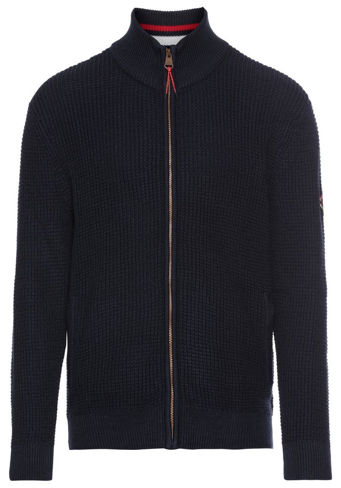 DELMAO Strickjacke Bis Größe 4XL, Struktur mit Wabenstruktur – Bild 5 von 5
