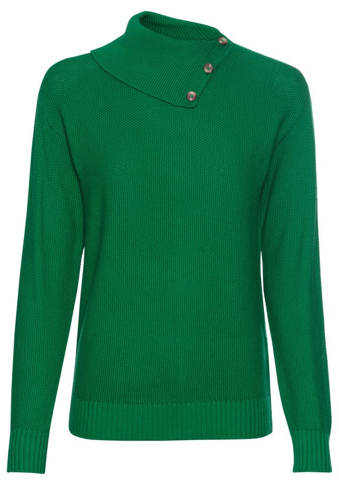 DELMAO Strickpullover mit feinem Strickmuster und Zierknöpfen – Bild 5 von 5