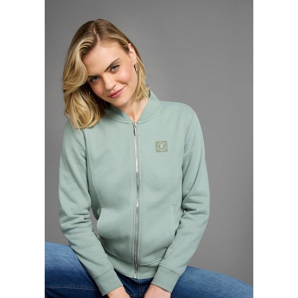 DELMAO Sweatjacke in modischer Bomberjacken-Form