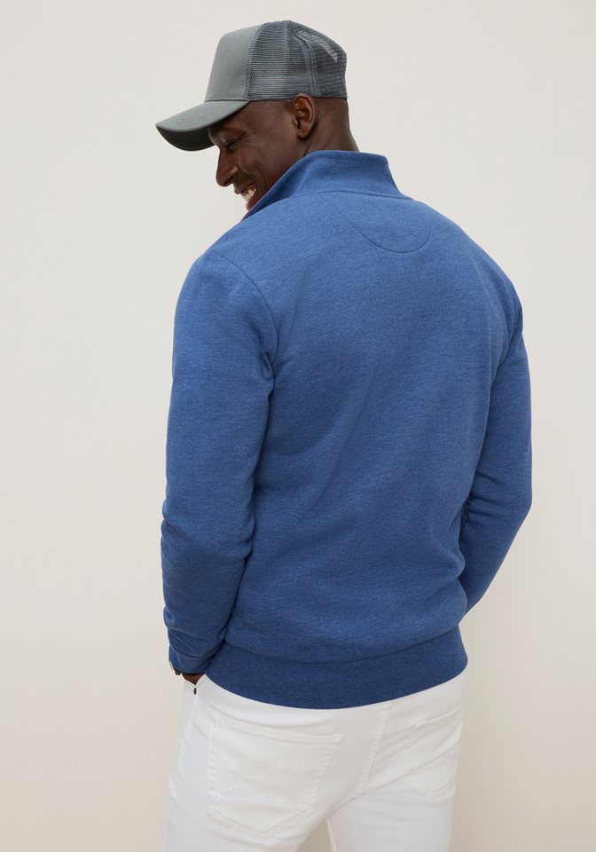 DELMAO Sweatjacke mit Reißverschluss, hochschließender Kragen, Langarm – Bild 2 von 5