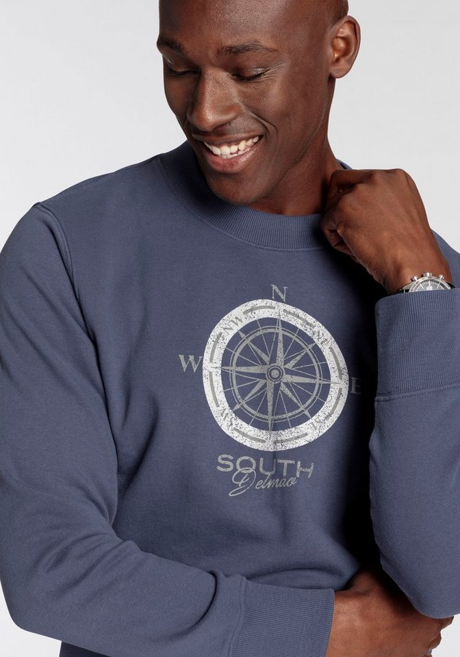 DELMAO Sweatshirt lange Ärmel, lässige Passform, mit Print, Rundhals – Bild 3 von 5