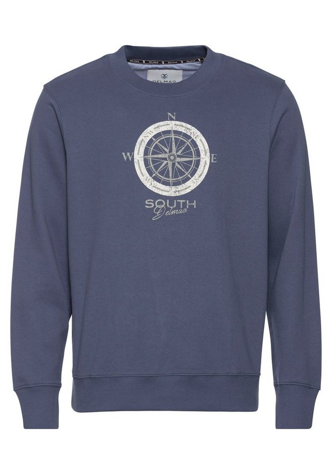 DELMAO Sweatshirt lange Ärmel, lässige Passform, mit Print, Rundhals – Bild 5 von 5