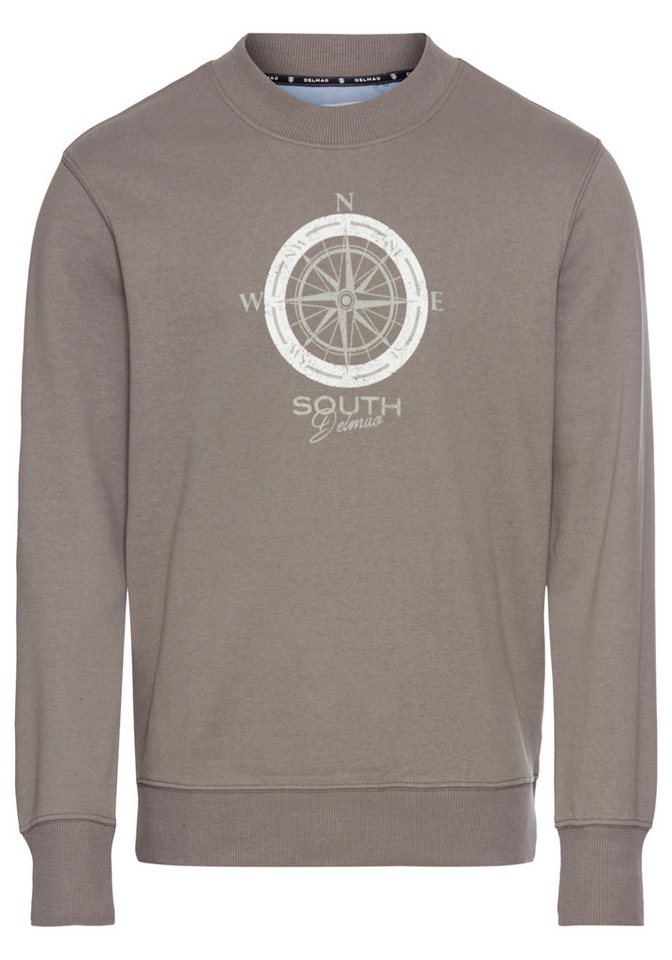 DELMAO Sweatshirt lange Ärmel, lässige Passform, mit Print, Rundhals – Bild 5 von 5