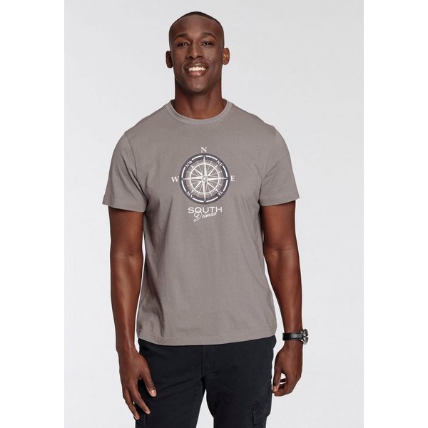 DELMAO T-Shirt Kurzarm, bedruckt, Rundhals, aus Baumwolle