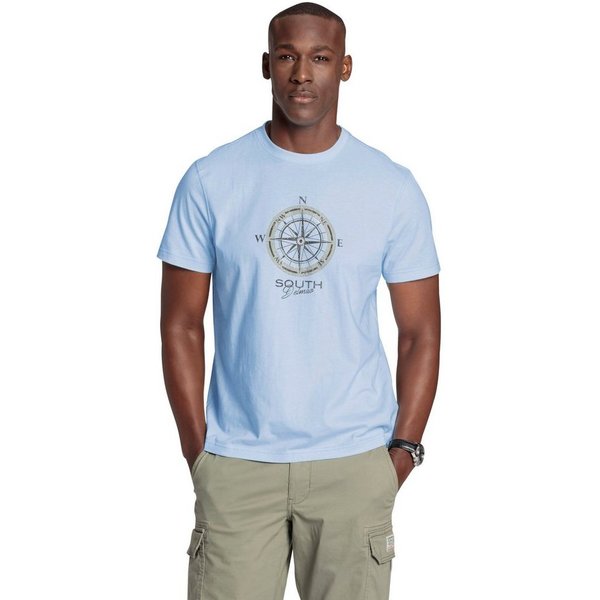 DELMAO T-Shirt Kurzarm, bedruckt, Rundhals, aus Baumwolle