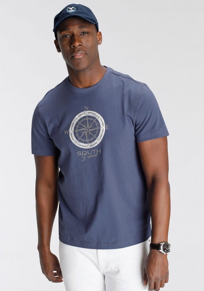 DELMAO T-Shirt Kurzarm, bedruckt, Rundhals, aus Baumwolle – Bild 2 von 5