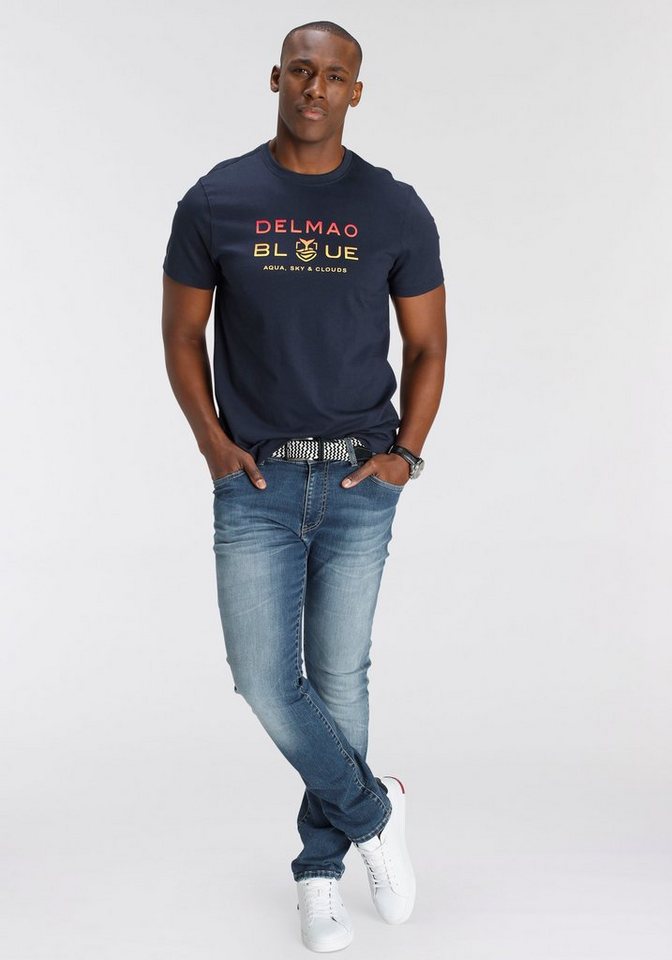DELMAO T-Shirt Kurzarm, bedruckt, Rundhals, aus 100% Baumwolle – Bild 2 von 5