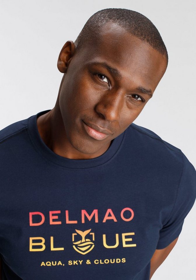 DELMAO T-Shirt Kurzarm, bedruckt, Rundhals, aus 100% Baumwolle – Bild 4 von 5