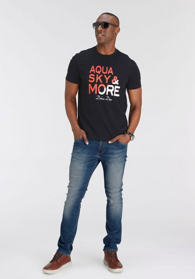 DELMAO T-Shirt Kurzarm, bedruckt, Rundhals, aus Baumwolle – Bild 2 von 5
