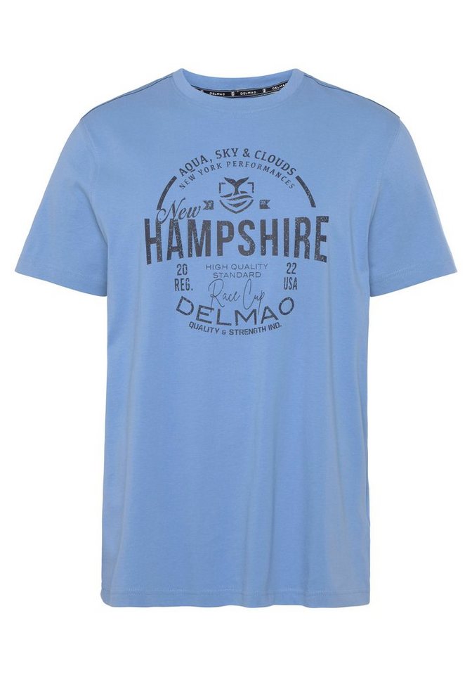 DELMAO T-Shirt Kurzarm, lässige Passform, mit peppigem Print, aus Baumwolle – Bild 5 von 5