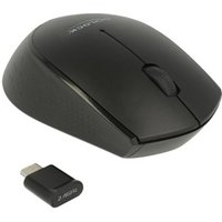 DELOCK Optische 3-Tasten Mini-Maus USB-C 2.4GHz wireless