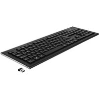 DELOCK USB Tastatur 2,4 GHz kabellos