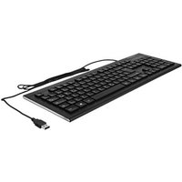 DELOCK USB Tastatur kabelgebunden 1,5 m schwarz (Water-Drop)