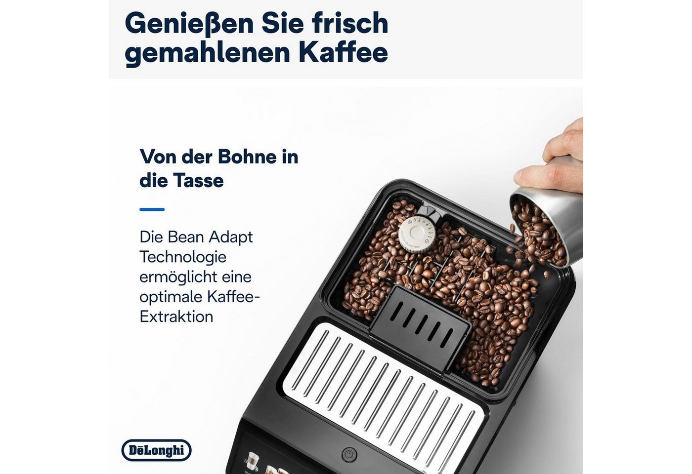 De'Longhi Kaffeevollautomat Eletta Explore Cold Brew ECAM450.86.T - 100 Rezepte (App), heiß & kalt, Cold Brew in unter 5 Minuten inkl. 3,5" Touch-Display & To-G – Bild 3 von 5