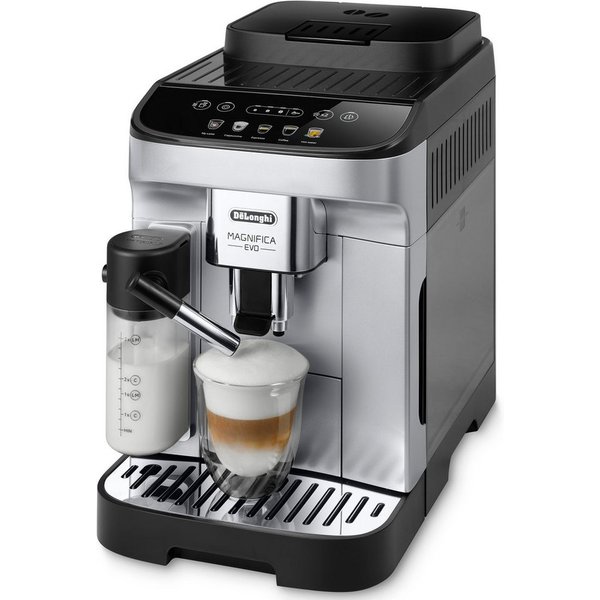 De'Longhi Kaffeevollautomat Magnifica Evo ECAM290.61.SB- 5 Rezepte, perfekter Milchschaum, LatteCrema Milchsystem, automatische Entkalkung und Reinigung