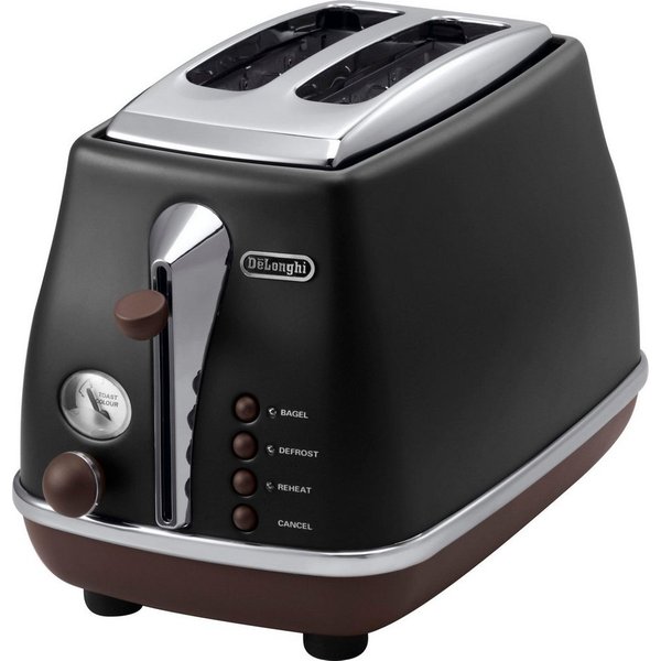 De'Longhi Toaster CTOV 2003.BK, 2 kurze Schlitze, 900 W