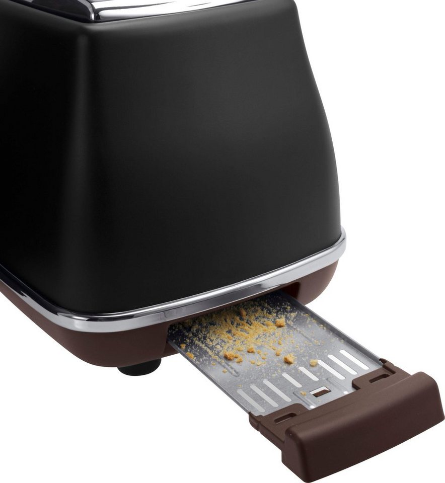 De'Longhi Toaster CTOV 2003.BK, 2 kurze Schlitze, 900 W – Bild 4 von 5