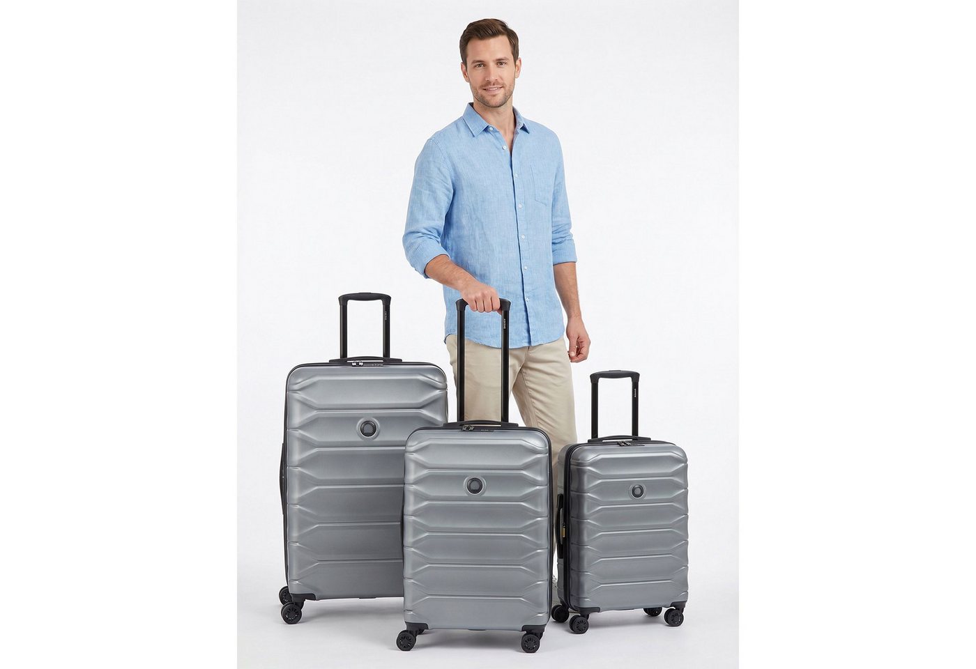 Delsey Paris Trolleyset Meteor, 4 Rollen, (3-teilig, 3 tlg), ABS – Bild 2 von 5